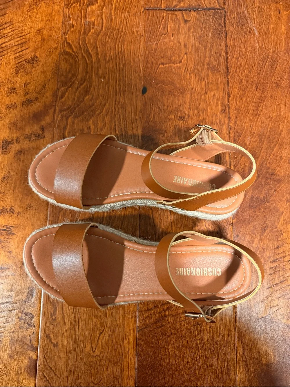 Women's Tan Espadrille Platform Sandals